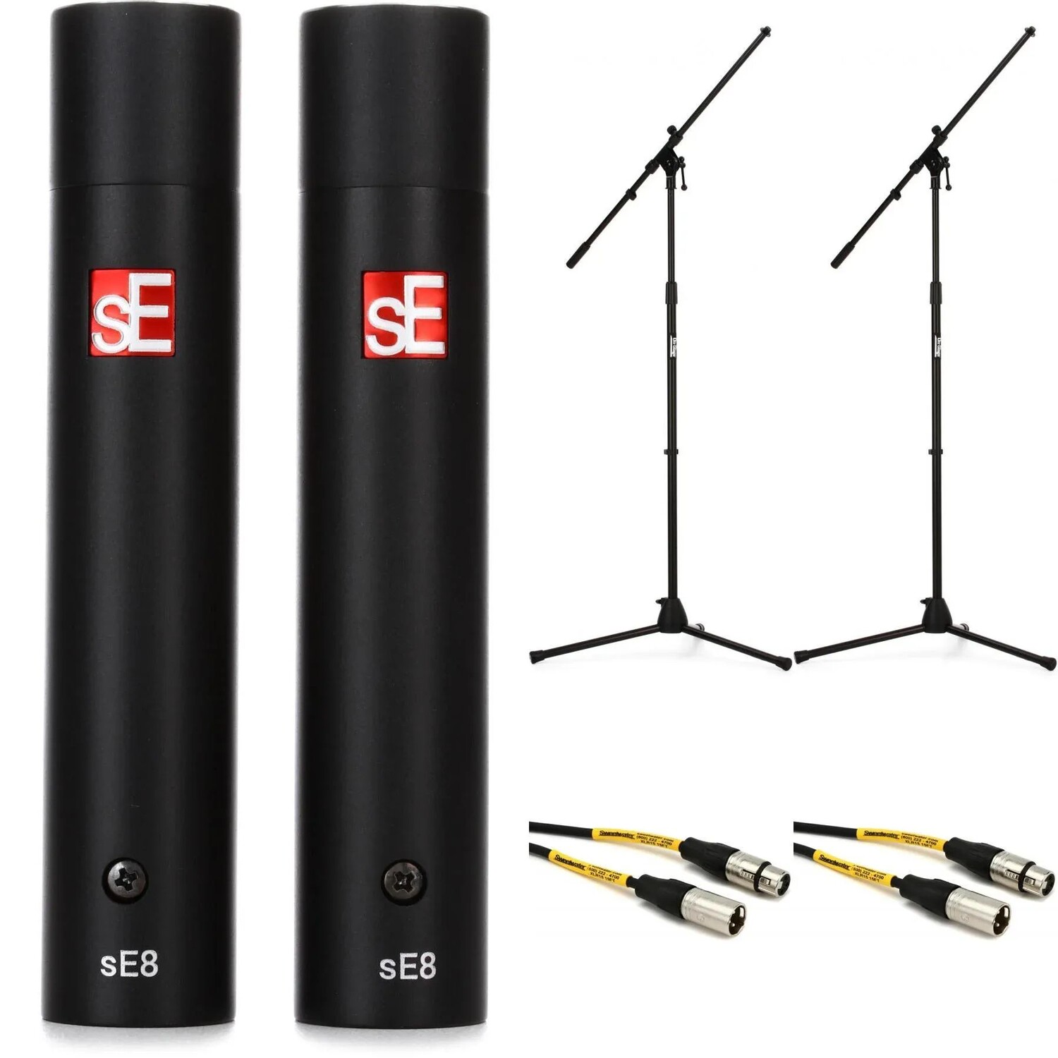 sE Electronics sE8 omni Конденсаторный микрофон с малой диафрагмой, подставками и кабелями — пара
sE Electronics sE8 omni Конденсаторный микрофон с малой диафрагмой, подставками и кабелями — пара
