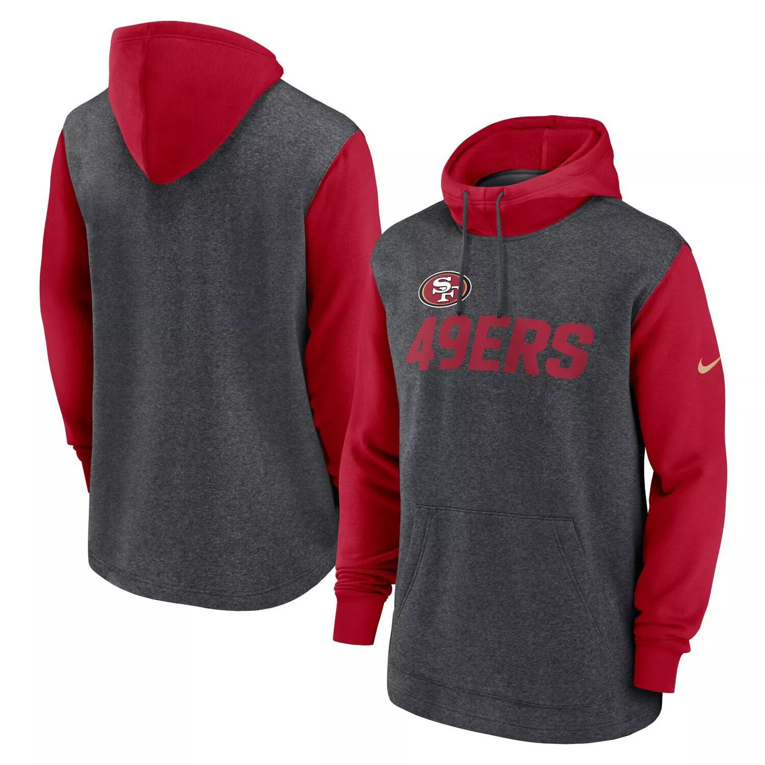Мужская толстовка с капюшоном, темно-серого/алого цвета San Francisco 49ers Surrey Legacy Nike, Серый
Мужская толстовка с капюшоном, темно-серого/алого цвета San Francisco 49ers Surrey Legacy Nike, Серый