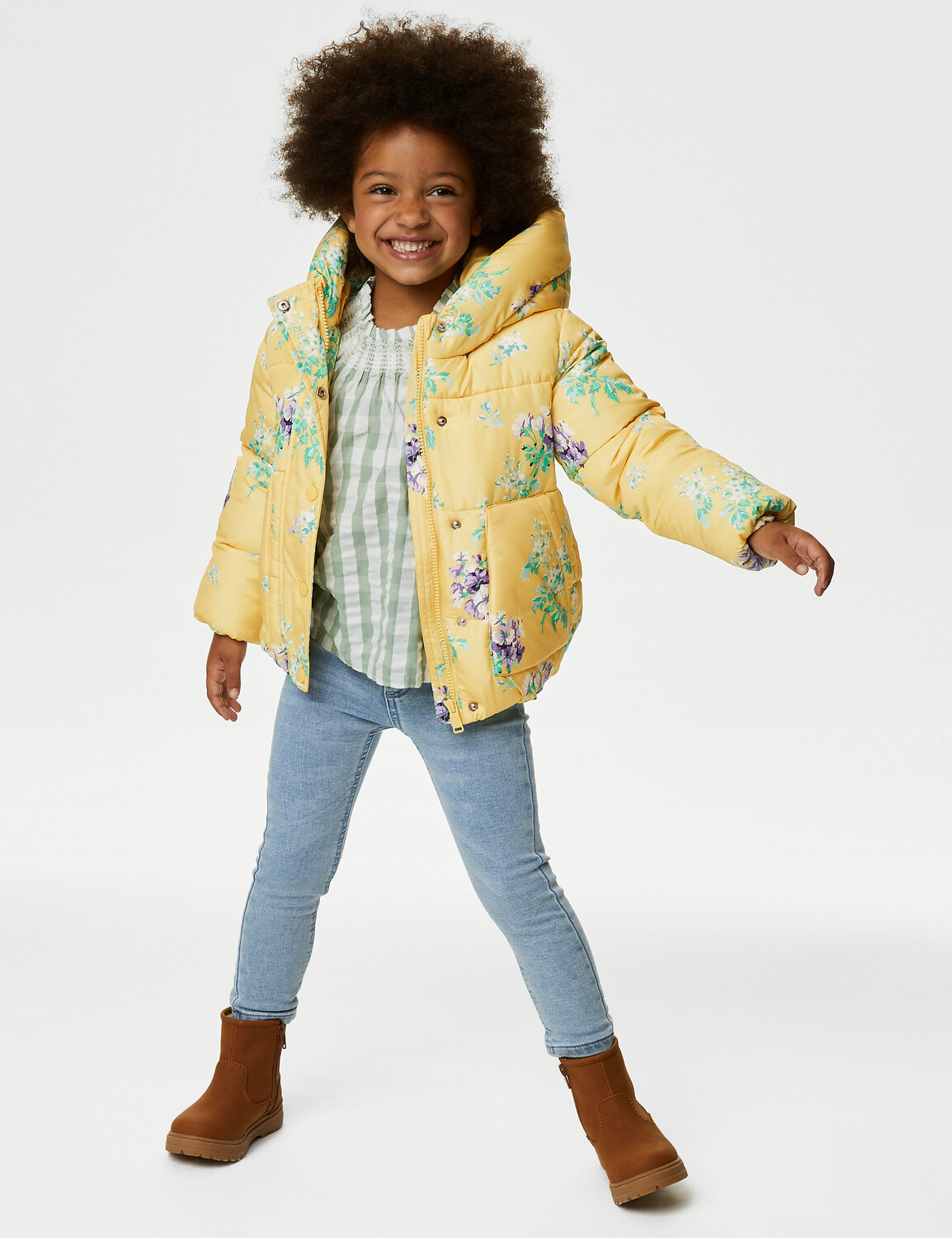 Утепленное пальто с капюшоном Stormwear с цветочным принтом (2–8 лет) Marks & Spencer, желтый
Утепленное пальто с капюшоном Stormwear с цветочным принтом (2–8 лет) Marks & Spencer, желтый