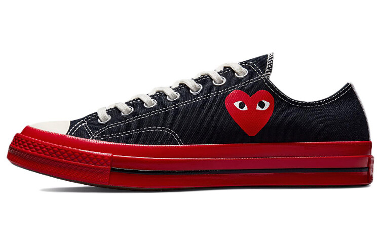 Кроссовки CDG x Converse Chuck Taylor All-Star 70 Ox Comme des Garcons PLAY, черная, красная межподошва
Кроссовки CDG x Converse Chuck Taylor All-Star 70 Ox Comme des Garcons PLAY, черная, красная межподошва