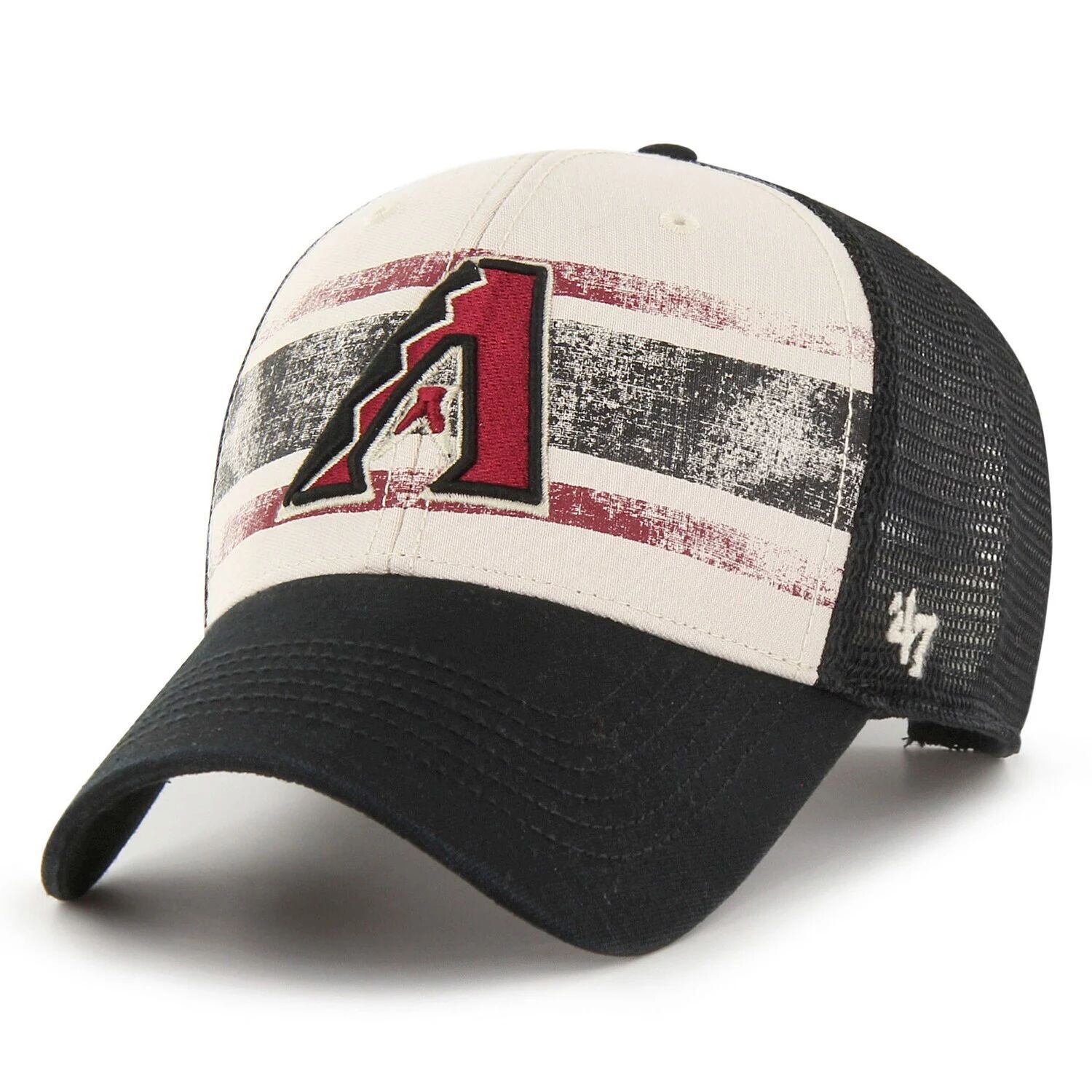 Мужская регулируемая кепка кремового/черного цвета Arizona Diamondbacks Breakout MVP Trucker '47
Мужская регулируемая кепка кремового/черного цвета Arizona Diamondbacks Breakout MVP Trucker '47