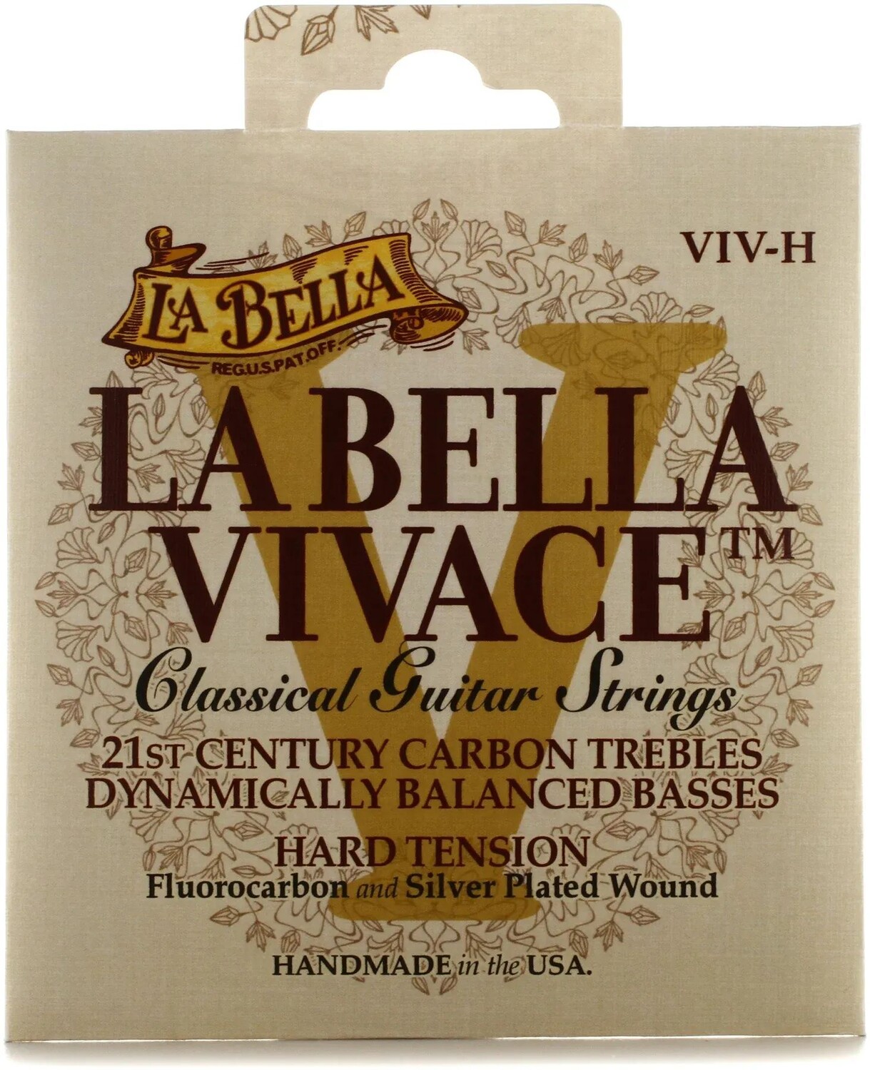 Струны для классической гитары La Bella VIV-H Vivace из флюорокарбона - жесткое натяжение
Струны для классической гитары La Bella VIV-H Vivace из флюорокарбона - жесткое натяжение