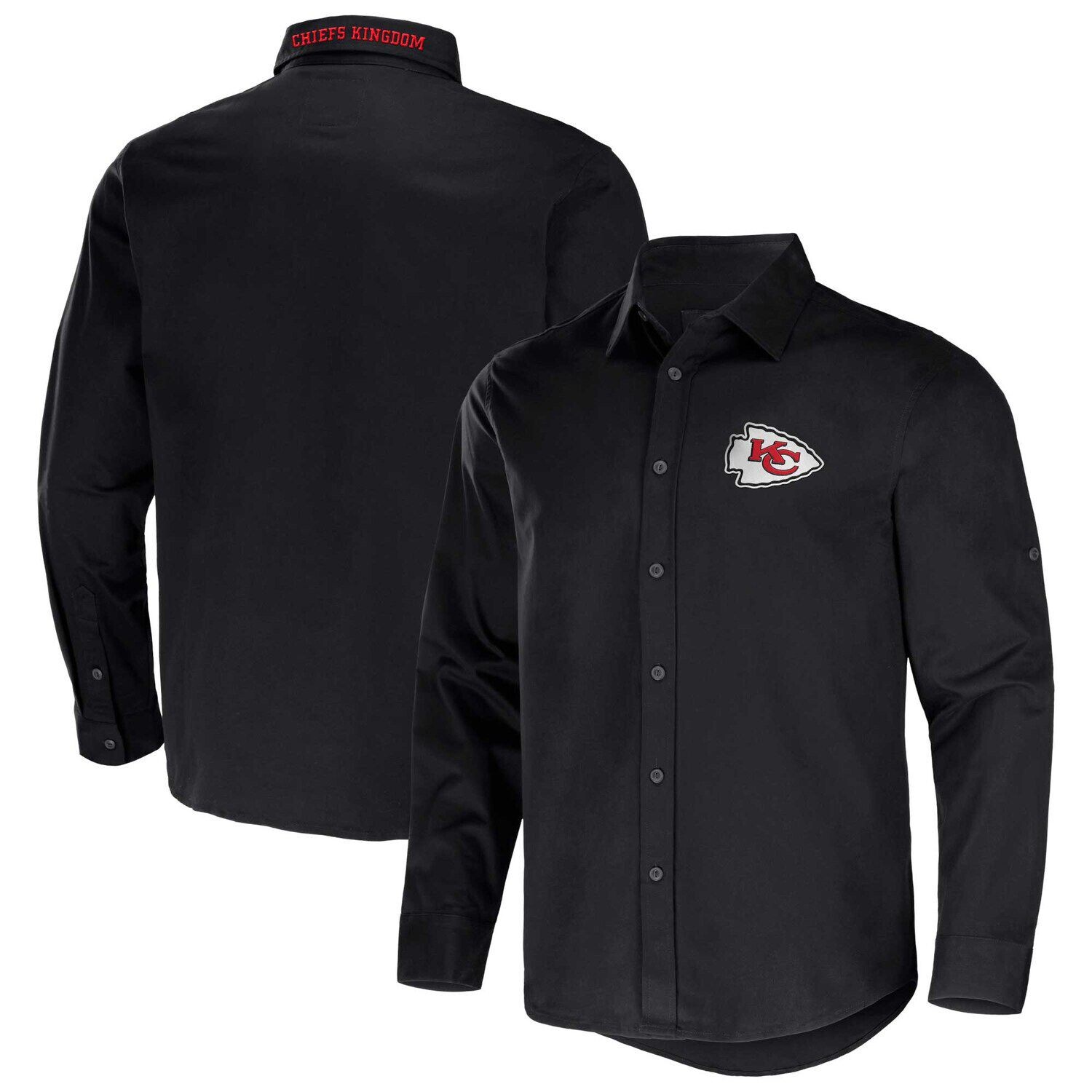 Мужская коллекция NFL x Darius Rucker от Fanatics Black Kansas City Chiefs, трансформируемая саржевая рубашка на пуговицах с длинными рукавами
Мужская коллекция NFL x Darius Rucker от Fanatics Black Kansas City Chiefs, трансформируемая саржевая рубашка на пуговицах с длинными рукавами