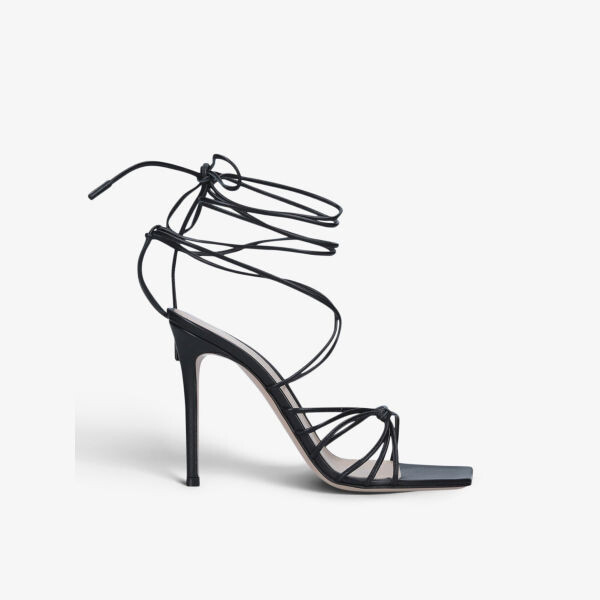 Кожаные босоножки Sylvie на каблуке с квадратным носком Gianvito Rossi, черный
Кожаные босоножки Sylvie на каблуке с квадратным носком Gianvito Rossi, черный