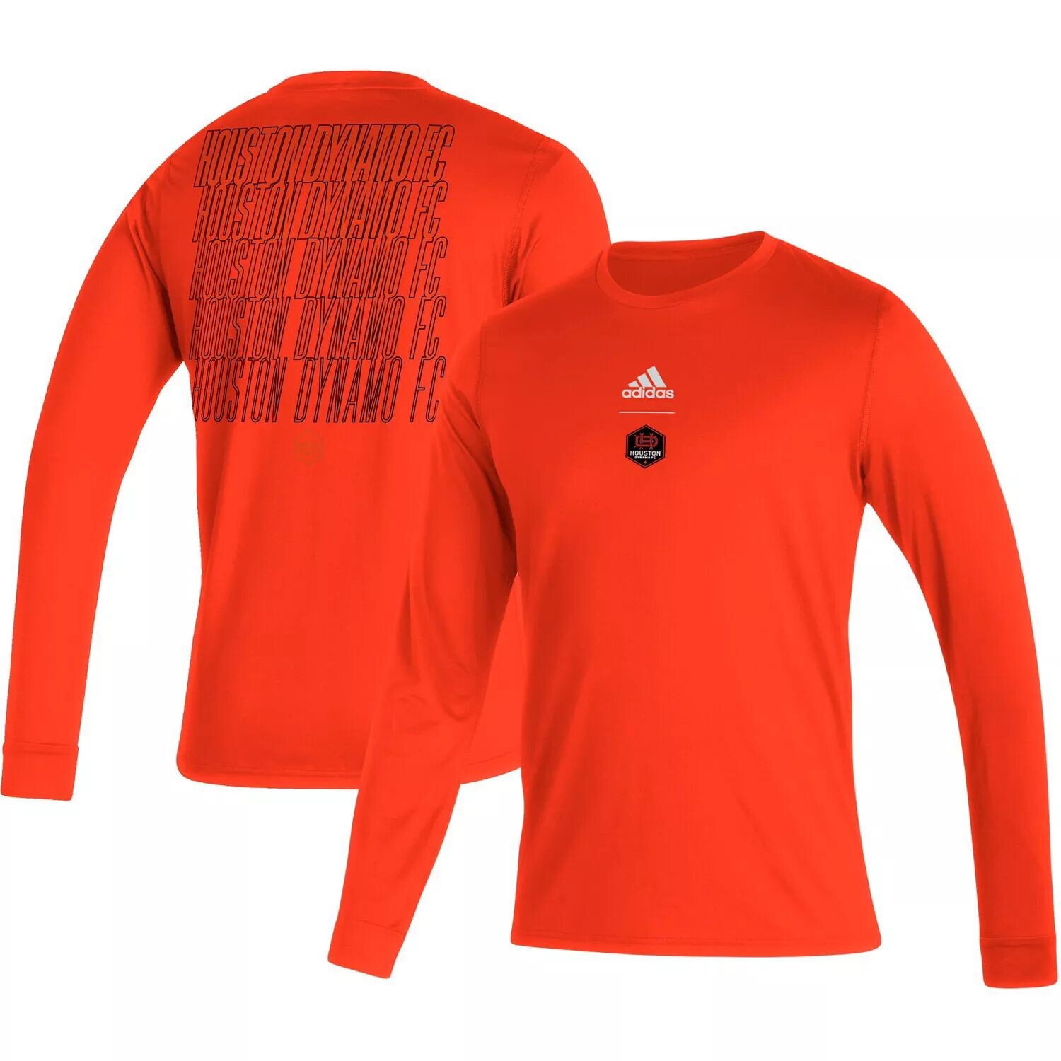 Мужская оранжевая футболка с длинным рукавом Houston Dynamo FC Club adidas, Оранжевый
Мужская оранжевая футболка с длинным рукавом Houston Dynamo FC Club adidas, Оранжевый