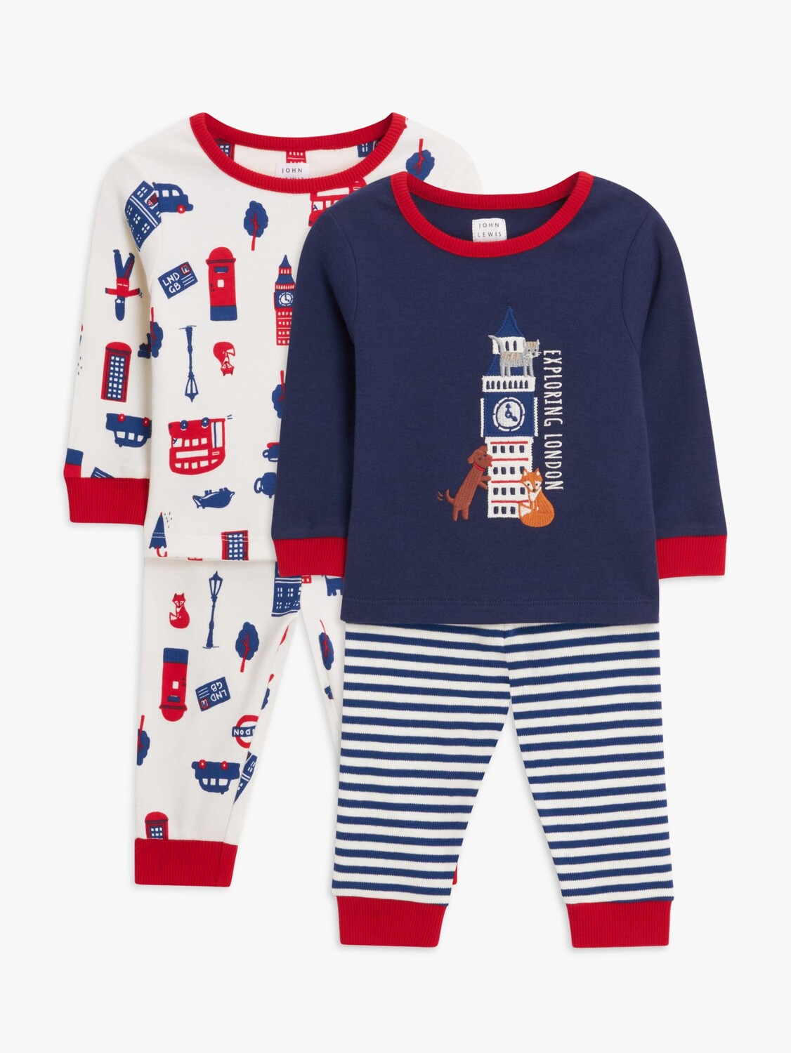Пижамный комплект John Lewis baby London с верхом и низом, 2 мульти-комплекта
Пижамный комплект John Lewis baby London с верхом и низом, 2 мульти-комплекта