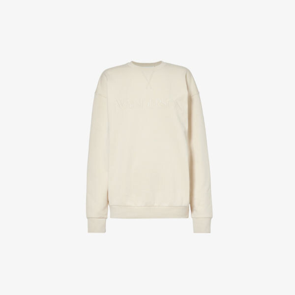 Толстовка свободного кроя из хлопкового джерси с вышитым логотипом Jw Anderson, бежевый
Толстовка свободного кроя из хлопкового джерси с вышитым логотипом Jw Anderson, бежевый