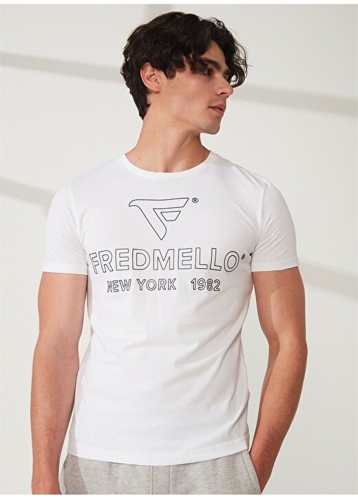Белая мужская футболка с круглым вырезом Fred Mello, Белый, Белая мужская футболка с круглым вырезом Fred Mello
Белая мужская футболка с круглым вырезом Fred Mello, Белый, Белая мужская футболка с круглым вырезом Fred Mello