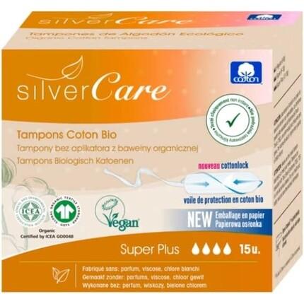 Подушечки Super Plus с аппликатором, 100 % органический хлопок Silvercare
Подушечки Super Plus с аппликатором, 100 % органический хлопок Silvercare