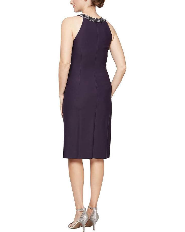 Платье Alex Evenings Short Slimming Dress with Keyhole Cut Out Halter Neckline, цвет Aubergine
Платье Alex Evenings Short Slimming Dress with Keyhole Cut Out Halter Neckline, цвет Aubergine