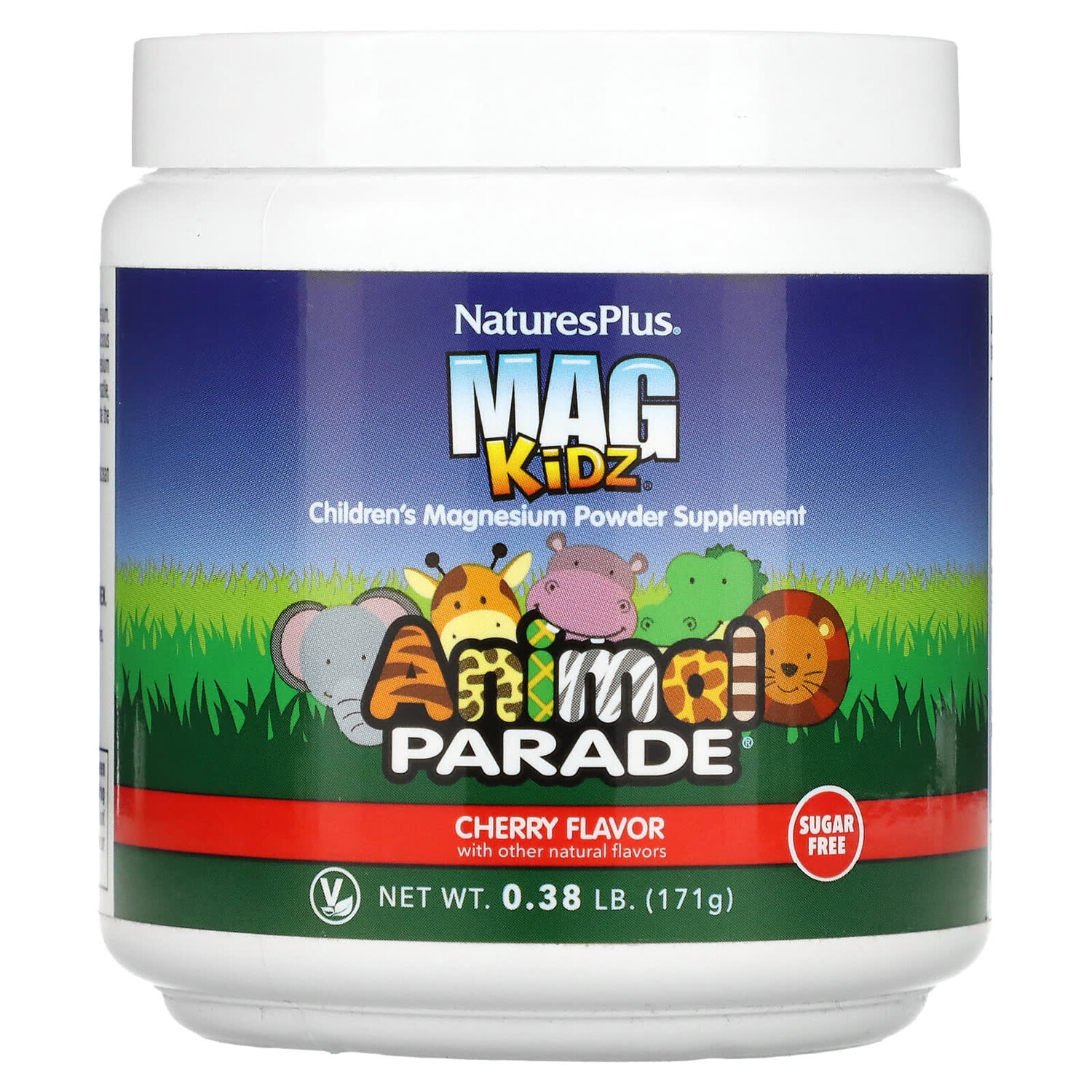 Mag Kidz, Animal Parade, добавка с магнием в виде порошка для детей, вкус вишни, 171 г (0,38 фунта), NaturesPlus
Mag Kidz, Animal Parade, добавка с магнием в виде порошка для детей, вкус вишни, 171 г (0,38 фунта), NaturesPlus