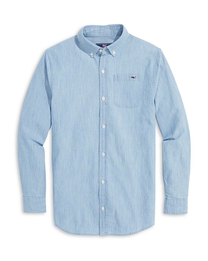 Рубашка из шамбре на пуговицах для мальчика Vineyard Vines - Little Kid, Big Kid, синий
Рубашка из шамбре на пуговицах для мальчика Vineyard Vines - Little Kid, Big Kid, синий