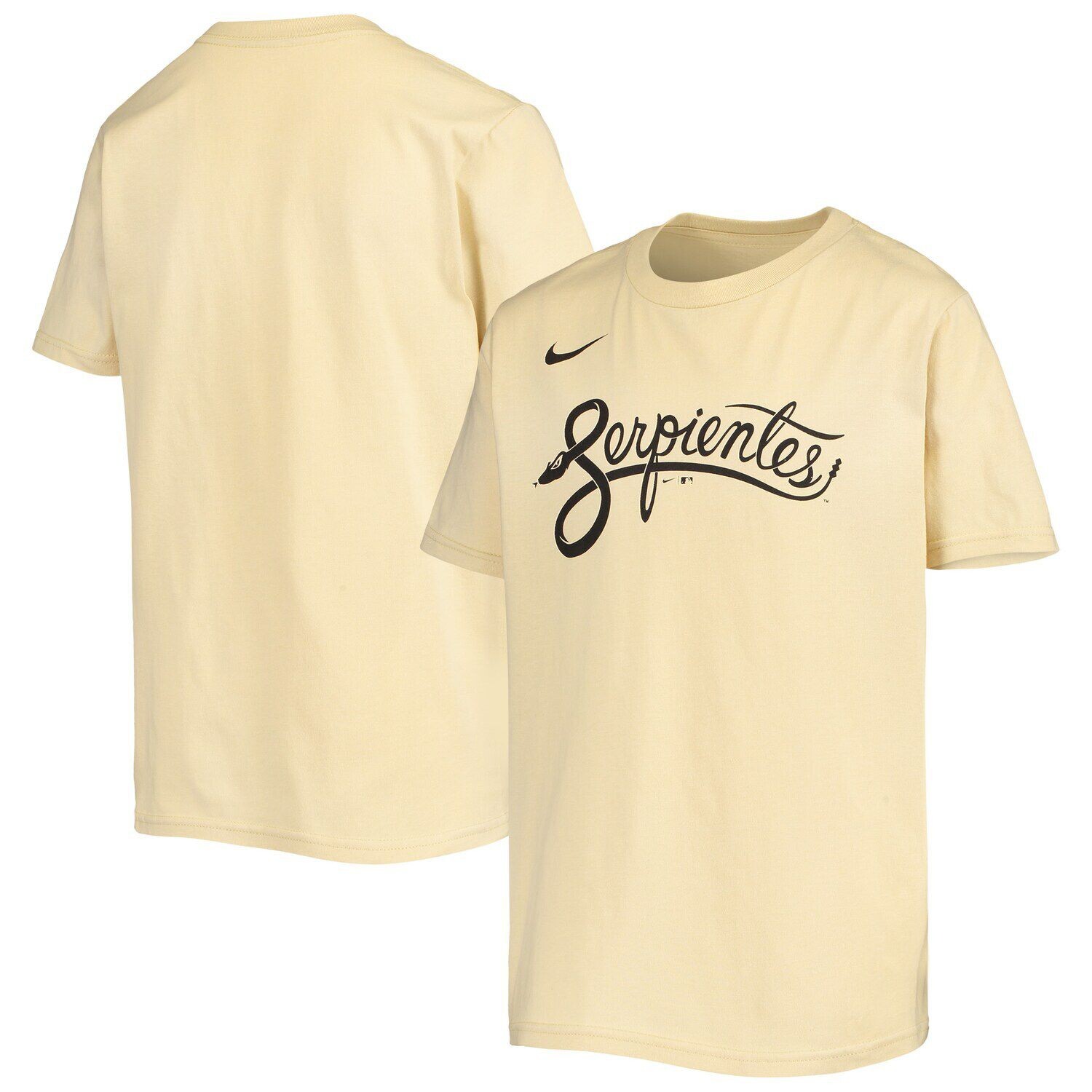 Молодежная футболка Nike Cream Arizona Diamondbacks 2021 City Connect с надписью Nike
Молодежная футболка Nike Cream Arizona Diamondbacks 2021 City Connect с надписью Nike