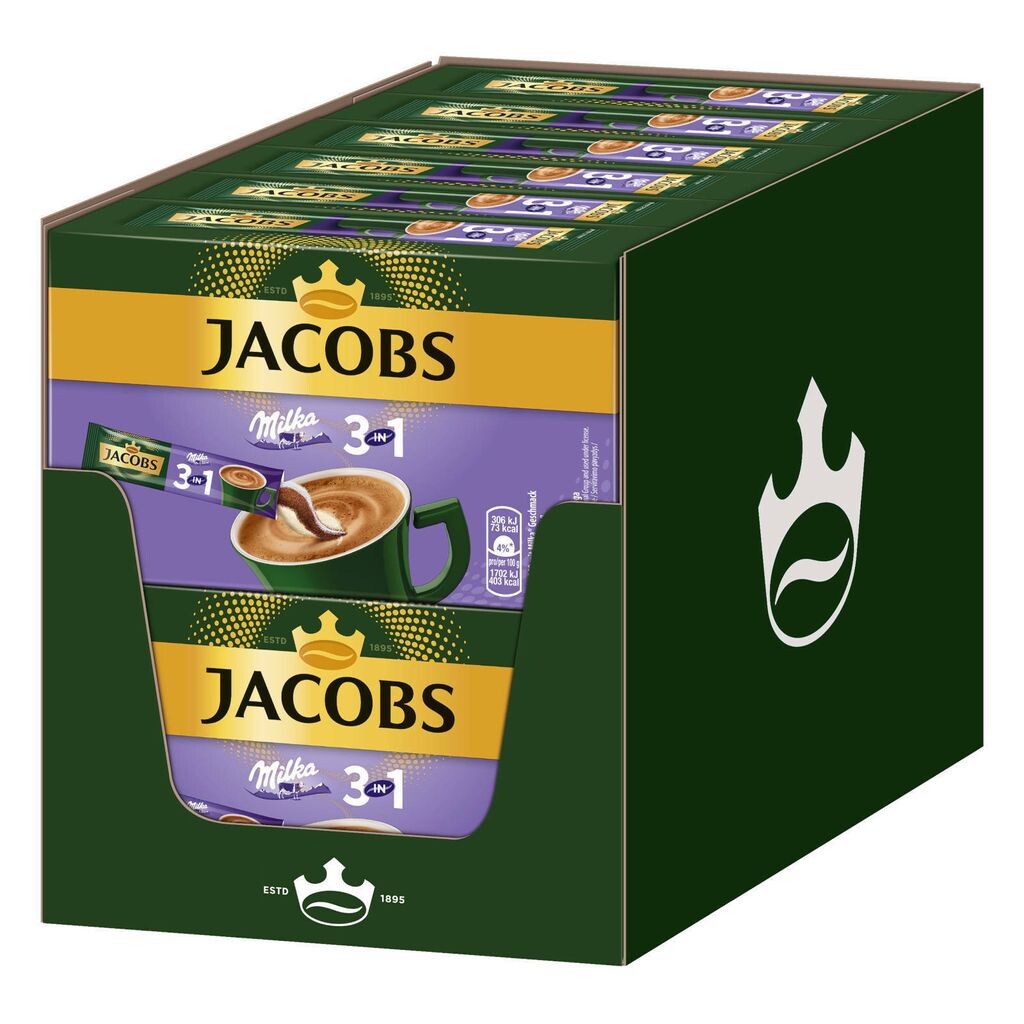 JACOBS Lösskaffee 3в1 Milka* 12x10 стиков растворимый растворимый кофе 120 напитков
JACOBS Lösskaffee 3в1 Milka* 12x10 стиков растворимый растворимый кофе 120 напитков