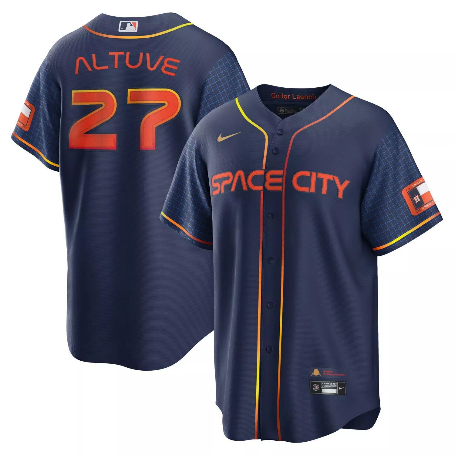 Мужская темно-синяя футболка Jose Altuve Houston Astros 2022 City Connect Replica Player Nike, Синий
Мужская темно-синяя футболка Jose Altuve Houston Astros 2022 City Connect Replica Player Nike, Синий