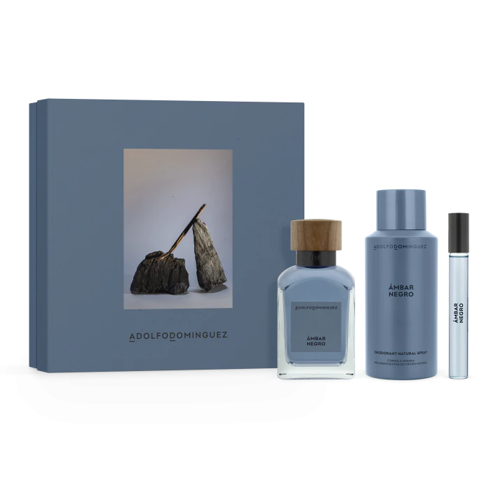 Туалетная вода унисекс Ambar Negro Estuche Eau de Parfum Adolfo Dominguez, Edp 120ml+Deo+Edp 10ml
Туалетная вода унисекс Ambar Negro Estuche Eau de Parfum Adolfo Dominguez, Edp 120ml+Deo+Edp 10ml