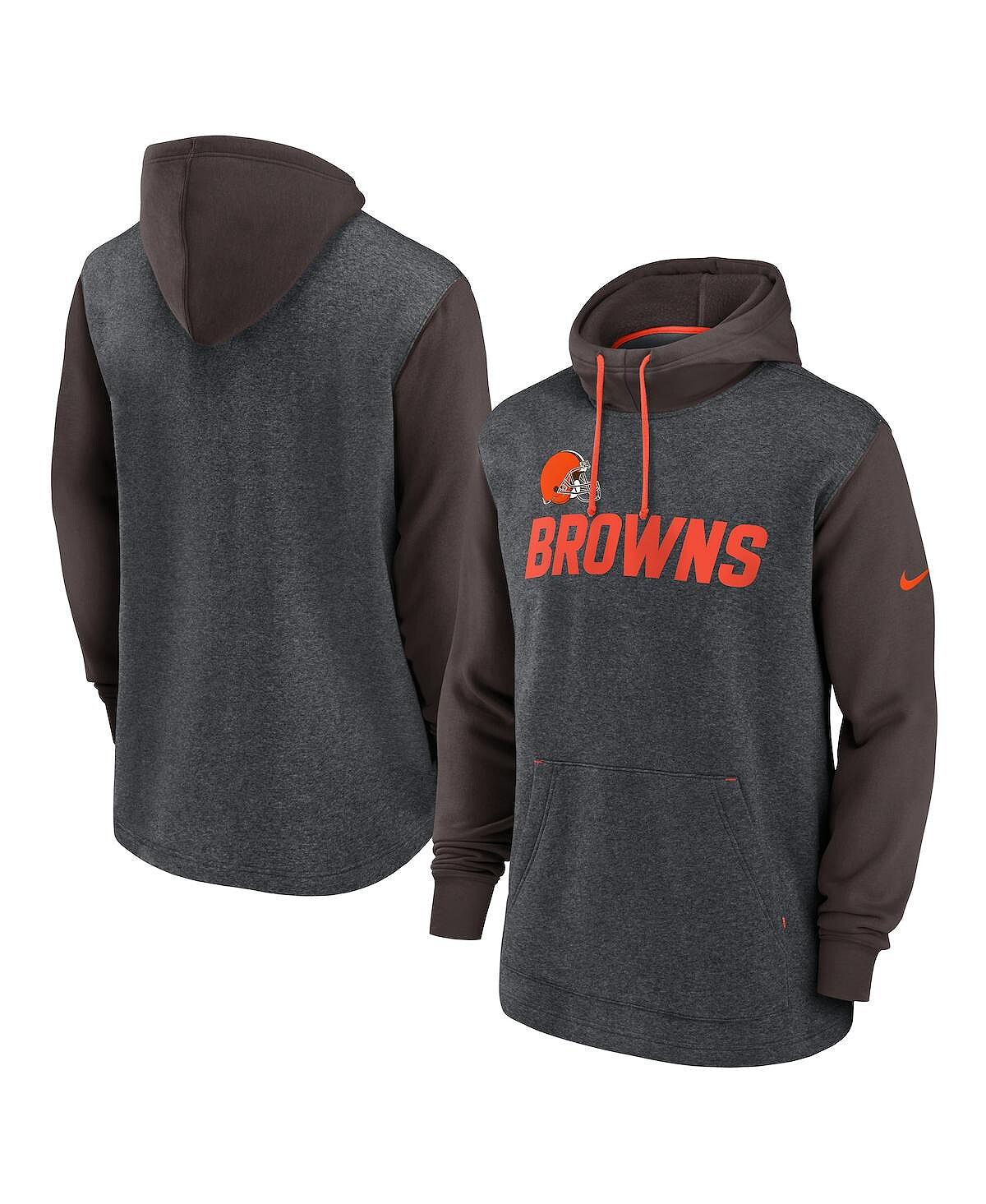 Мужской темно-серый коричневый пуловер с капюшоном Cleveland Browns Surrey Legacy Nike
Мужской темно-серый коричневый пуловер с капюшоном Cleveland Browns Surrey Legacy Nike