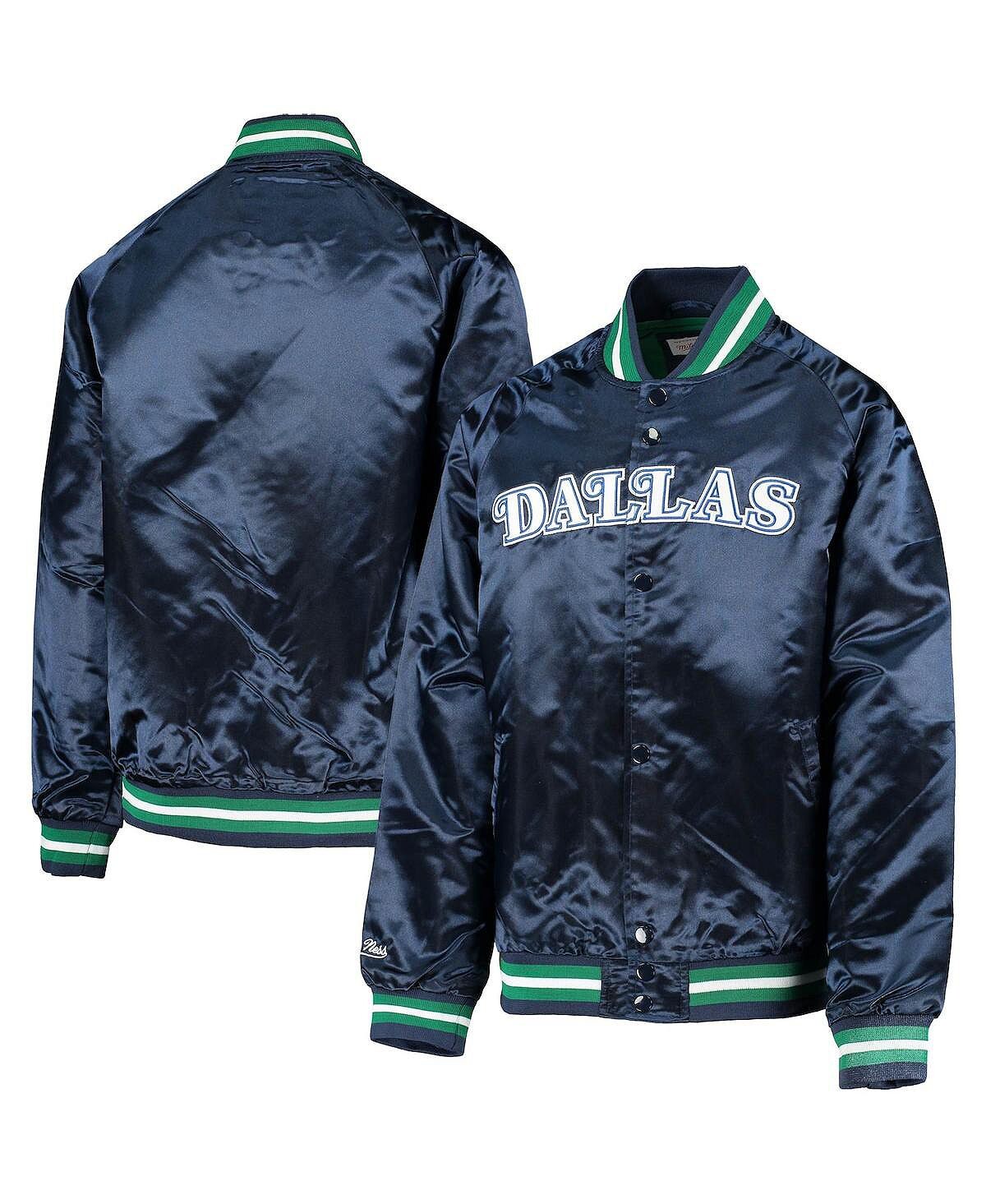 Темно-синяя куртка с длинными кнопками из атласа реглан Big Boys Dallas Mavericks Hardwood Classics Mitchell & Ness
Темно-синяя куртка с длинными кнопками из атласа реглан Big Boys Dallas Mavericks Hardwood Classics Mitchell & Ness