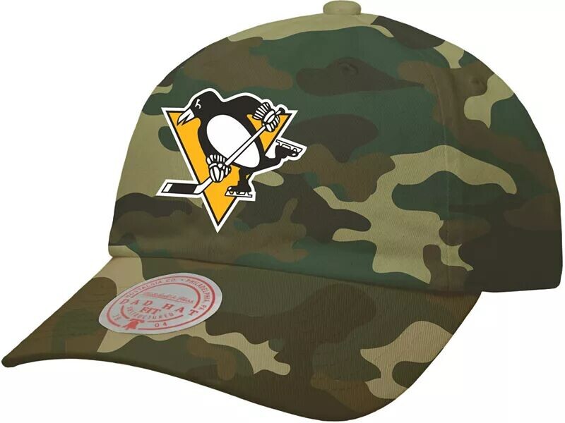 Регулируемая кепка с камуфляжным логотипом Mitchell & Ness Pittsburgh Penguins для папы
Регулируемая кепка с камуфляжным логотипом Mitchell & Ness Pittsburgh Penguins для папы