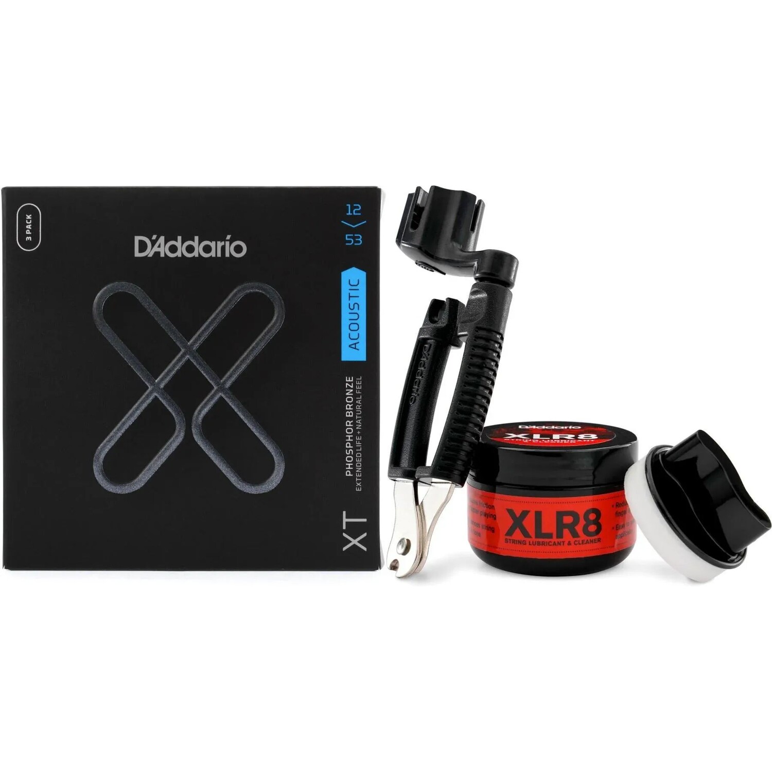 Струны D'Addario XTAPB1253 XT для акустической гитары из фосфористой бронзы — .012-.053, легкие (3 шт.), набор для ухода
Струны D'Addario XTAPB1253 XT для акустической гитары из фосфористой бронзы — .012-.053, легкие (3 шт.), набор для ухода