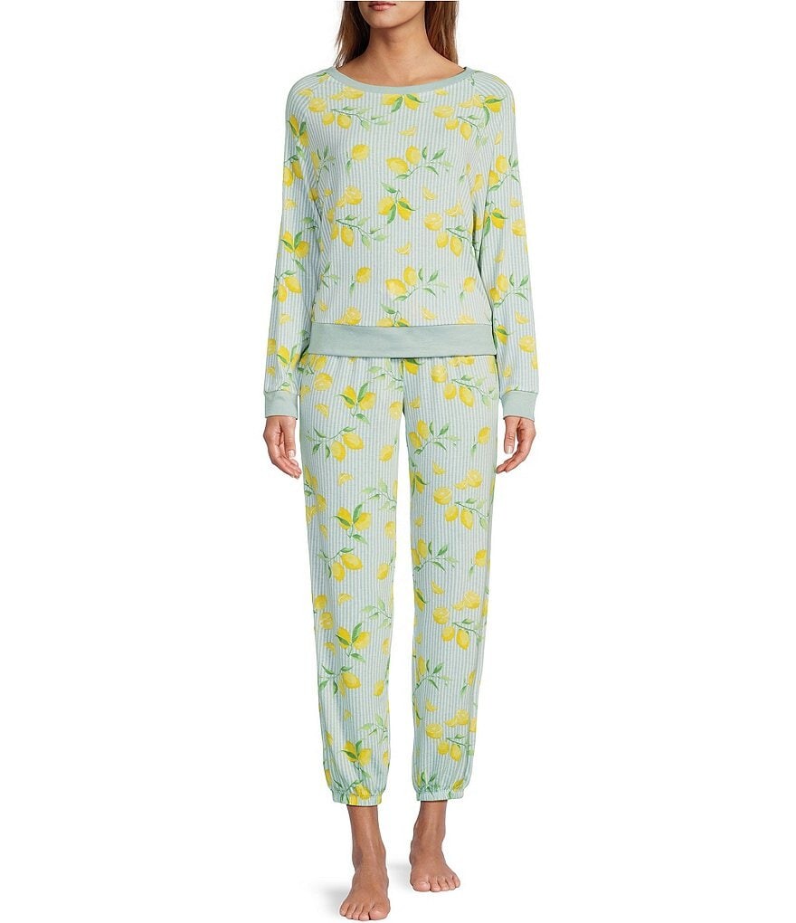 Honeydew Intimates Вязаный топ в полоску с принтом Tealeaf Lemon Star Seeker Lounge и пижамный комплект Jogger, мультиколор
Honeydew Intimates Вязаный топ в полоску с принтом Tealeaf Lemon Star Seeker Lounge и пижамный комплект Jogger, мультиколор