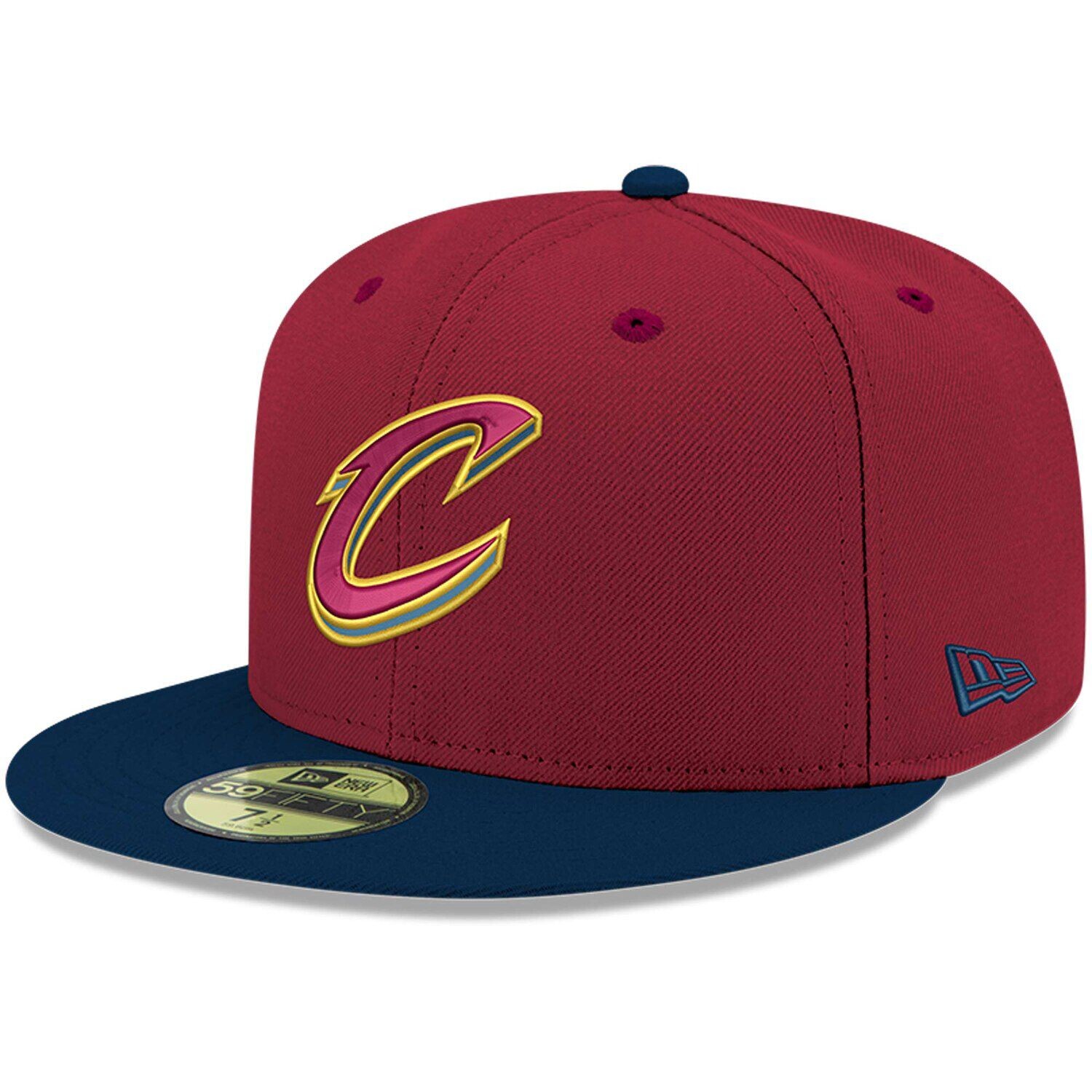 Мужская шляпа New Era Wine/темно-синего цвета, официальный цвет команды Cleveland Cavaliers, 2 тона 59FIFTY
Мужская шляпа New Era Wine/темно-синего цвета, официальный цвет команды Cleveland Cavaliers, 2 тона 59FIFTY