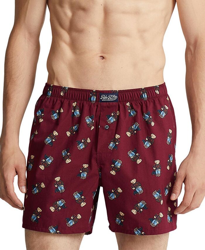 Мужские тканые боксеры с праздничным принтом медведей Polo Ralph Lauren, цвет Park Avenue Red/holiday Aop Print
Мужские тканые боксеры с праздничным принтом медведей Polo Ralph Lauren, цвет Park Avenue Red/holiday Aop Print