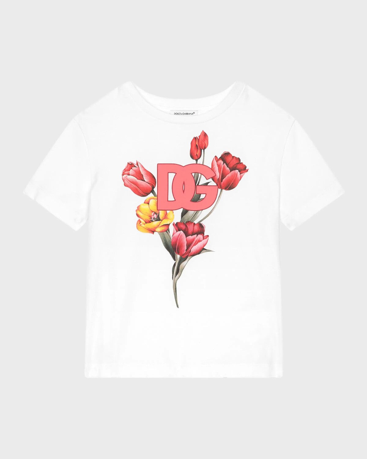 Футболка с рисунком «Тюльпан» для девочек, размер 4–6 Dolce&Gabbana, цвет White Print
Футболка с рисунком «Тюльпан» для девочек, размер 4–6 Dolce&Gabbana, цвет White Print