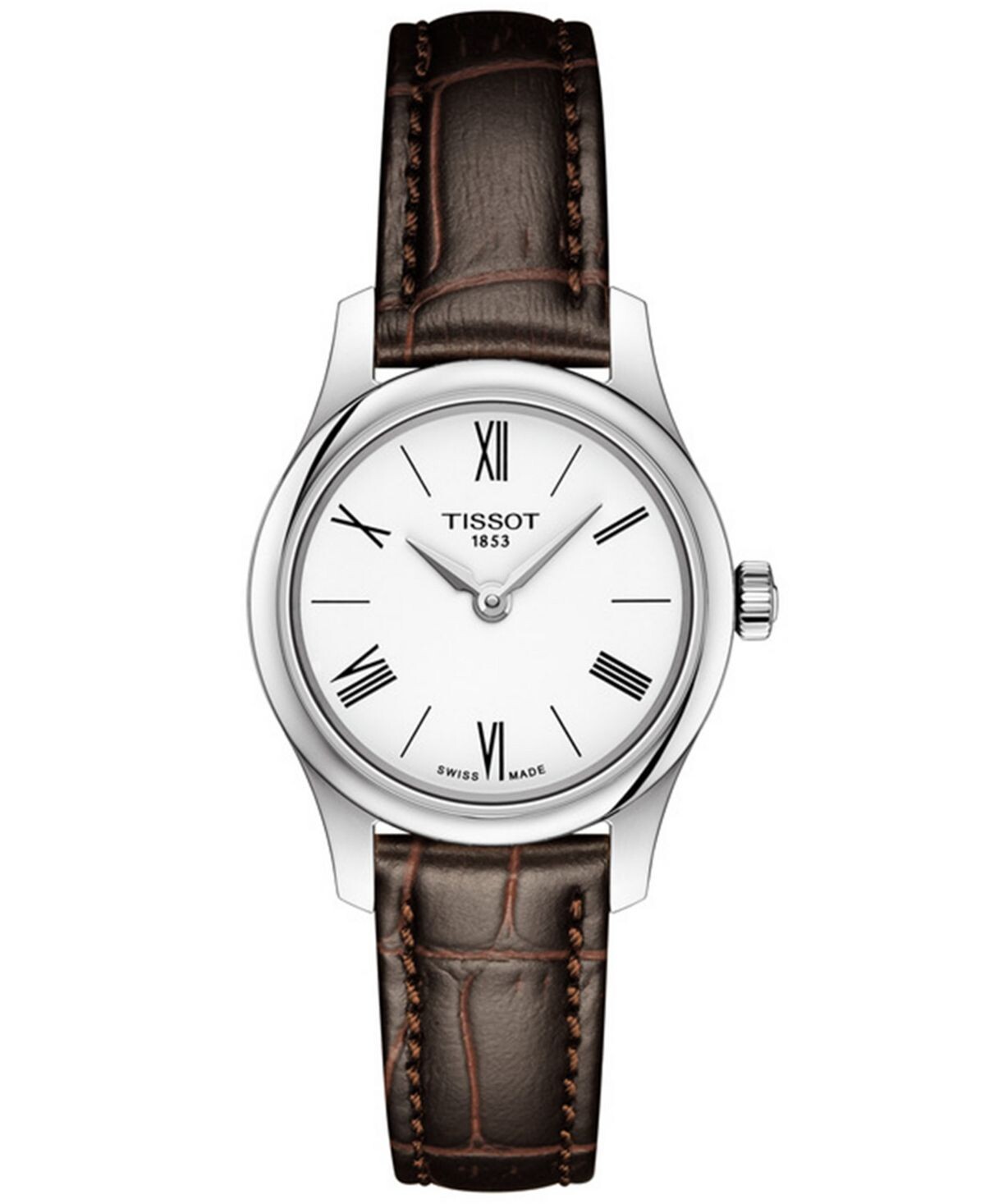 Женские швейцарские часы T-Classic Tradition 5.5 с коричневым кожаным ремешком, 25 мм Tissot
Женские швейцарские часы T-Classic Tradition 5.5 с коричневым кожаным ремешком, 25 мм Tissot