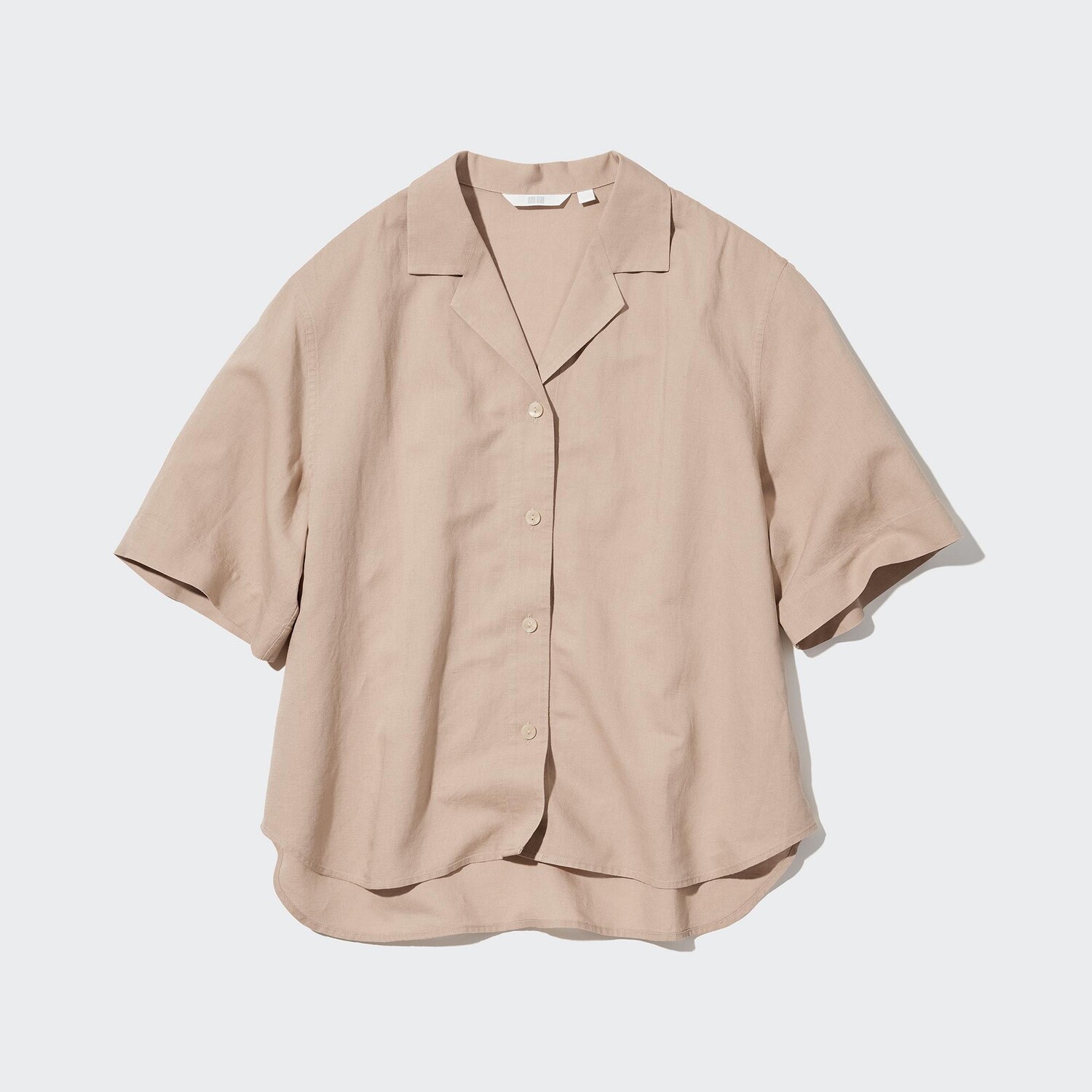 Рубашка UNIQLO льняная с открытым вырезом и короткими рукавами, темно-бежевый
Рубашка UNIQLO льняная с открытым вырезом и короткими рукавами, темно-бежевый