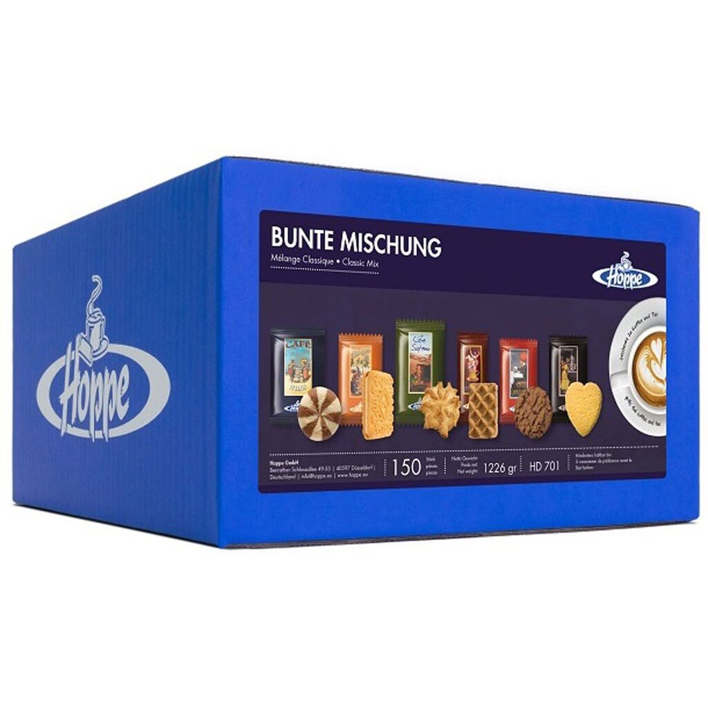 Hoppe Colorful Mixure 6 сортов в индивидуальной упаковке 150 штук 1226г Hoppe Kekse
Hoppe Colorful Mixure 6 сортов в индивидуальной упаковке 150 штук 1226г Hoppe Kekse