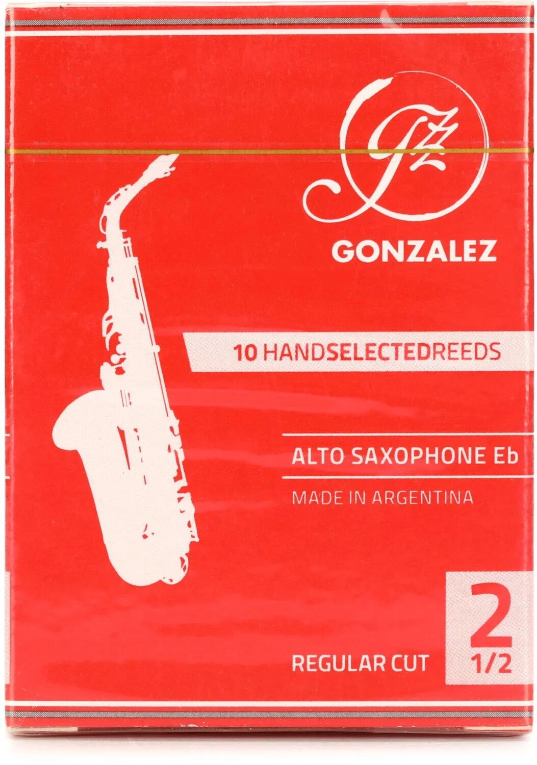 Трости Gonzalez Reeds стандартной нарезки для альт-саксофона — 2,5 шт. (10 шт. в упаковке)
Трости Gonzalez Reeds стандартной нарезки для альт-саксофона — 2,5 шт. (10 шт. в упаковке)