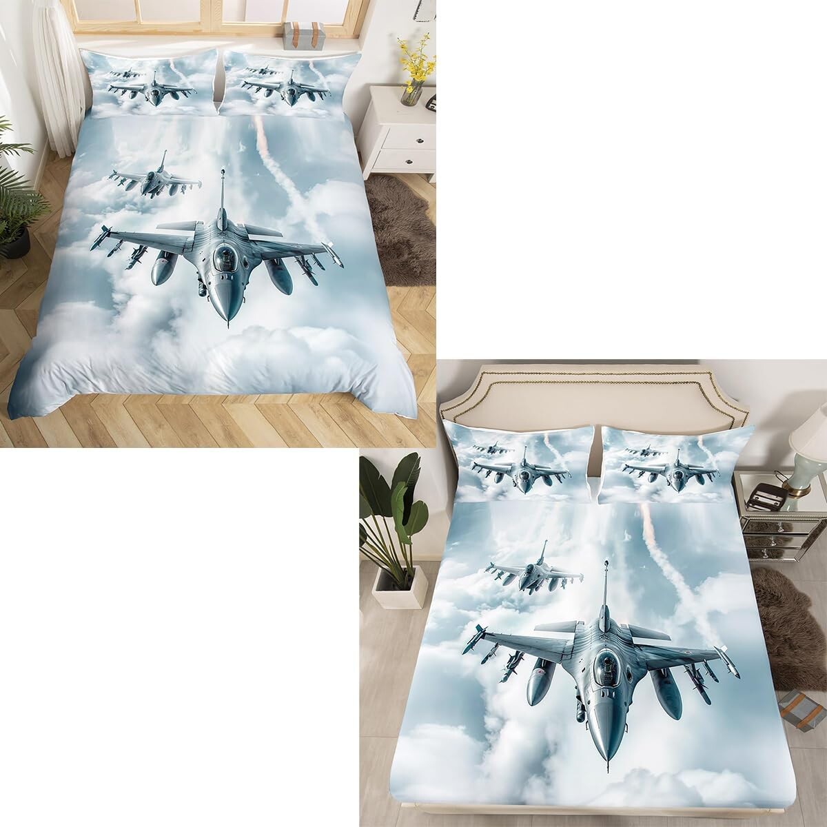 Комплект постельного белья Castle Fairy Fighter Plane Twin Size (1 пододеяльник + 1 простыня + 2 наволочки)
Комплект постельного белья Castle Fairy Fighter Plane Twin Size (1 пододеяльник + 1 простыня + 2 наволочки)