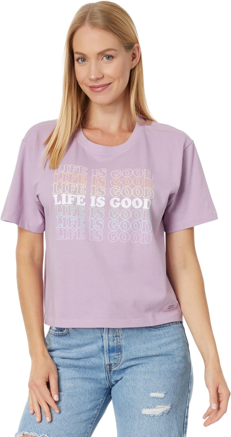 Футболка Life is Good Lig Stack Rainbow Short Sleeve Boxy Crusher Tee, цвет Violet Purple
Футболка Life is Good Lig Stack Rainbow Short Sleeve Boxy Crusher Tee, цвет Violet Purple