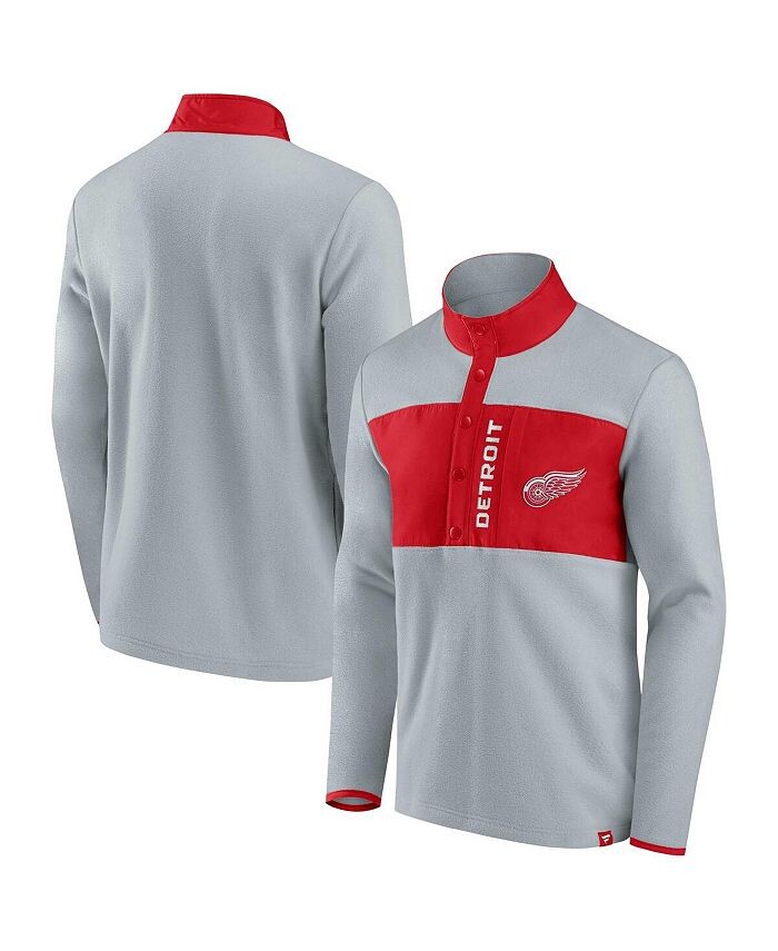 Мужская фирменная серо-красная куртка Detroit Red Wings Omni из флиса на четверть кнопки Fanatics, серый
Мужская фирменная серо-красная куртка Detroit Red Wings Omni из флиса на четверть кнопки Fanatics, серый