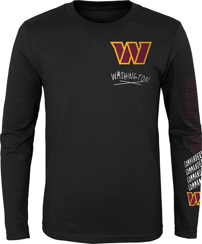 Nfl Team Apparel Молодежная футболка Washington Commanders Team Drip Black с длинными рукавами
Nfl Team Apparel Молодежная футболка Washington Commanders Team Drip Black с длинными рукавами