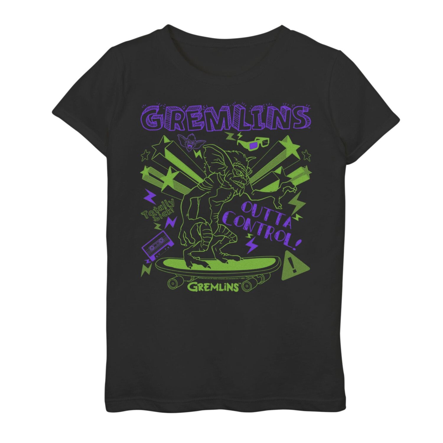 Футболка с графическим рисунком Gremlins Outta Control для девочек 7–16 лет, скейтборд, с линейной графикой Licensed Character
Футболка с графическим рисунком Gremlins Outta Control для девочек 7–16 лет, скейтборд, с линейной графикой Licensed Character
