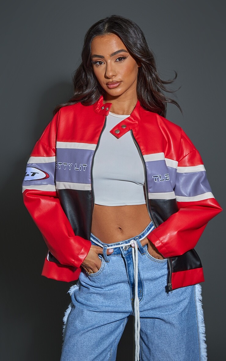 PrettyLittleThing Маленькая красная куртка-гонщик из искусственной кожи, Красный
PrettyLittleThing Маленькая красная куртка-гонщик из искусственной кожи, Красный