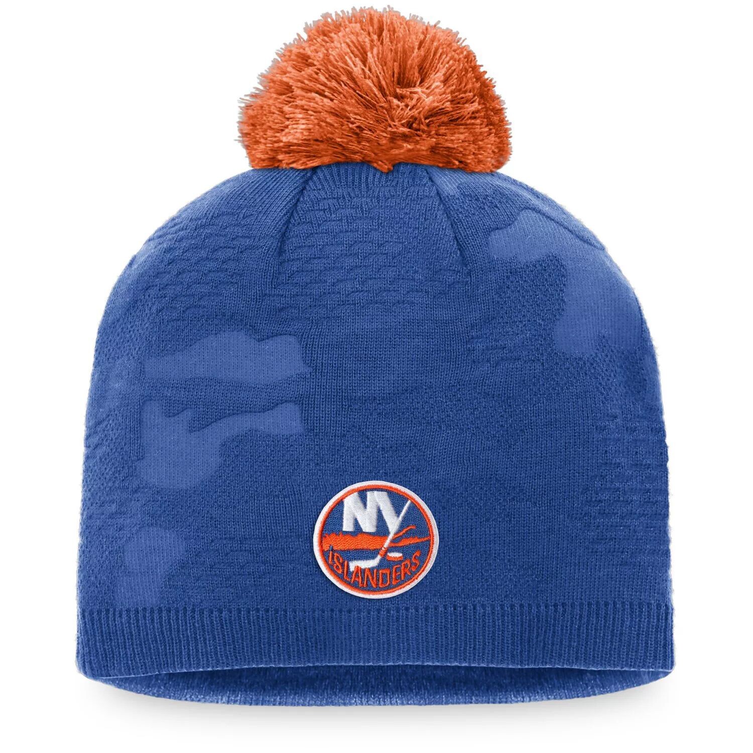 Женская фирменная шапка Fanatics Royal/оранжевого цвета New York Islanders Authentic Pro Team с помпоном для раздевалки Fanatics
Женская фирменная шапка Fanatics Royal/оранжевого цвета New York Islanders Authentic Pro Team с помпоном для раздевалки Fanatics