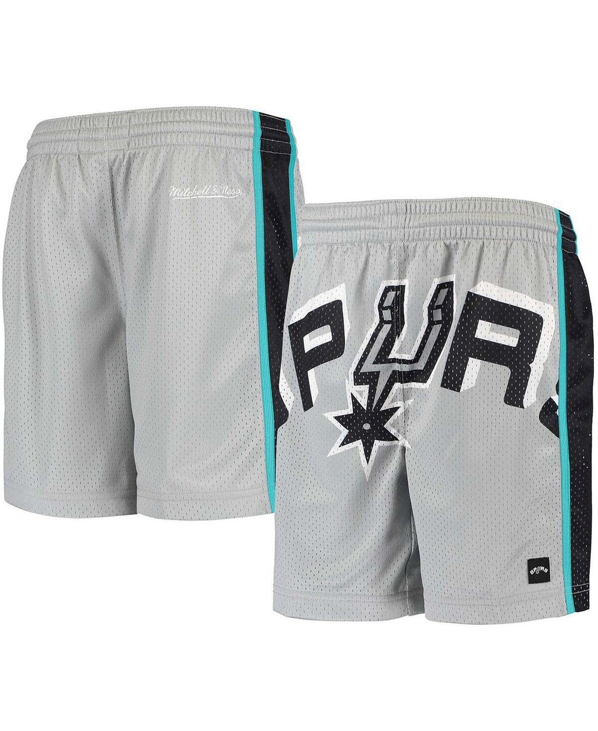 Серые шорты Big Boys San Antonio Spurs Hardwood Classics Throwback с сетчатыми шортами с большим лицом Mitchell & Ness
Серые шорты Big Boys San Antonio Spurs Hardwood Classics Throwback с сетчатыми шортами с большим лицом Mitchell & Ness
