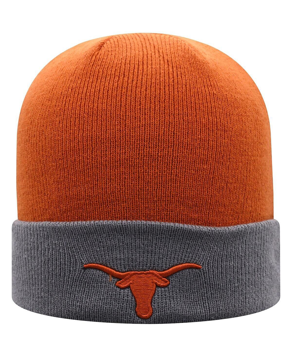 Мужская двухцветная вязаная шапка Texas Longhorns Core с манжетами оранжевого и серого цвета Top of the World
Мужская двухцветная вязаная шапка Texas Longhorns Core с манжетами оранжевого и серого цвета Top of the World