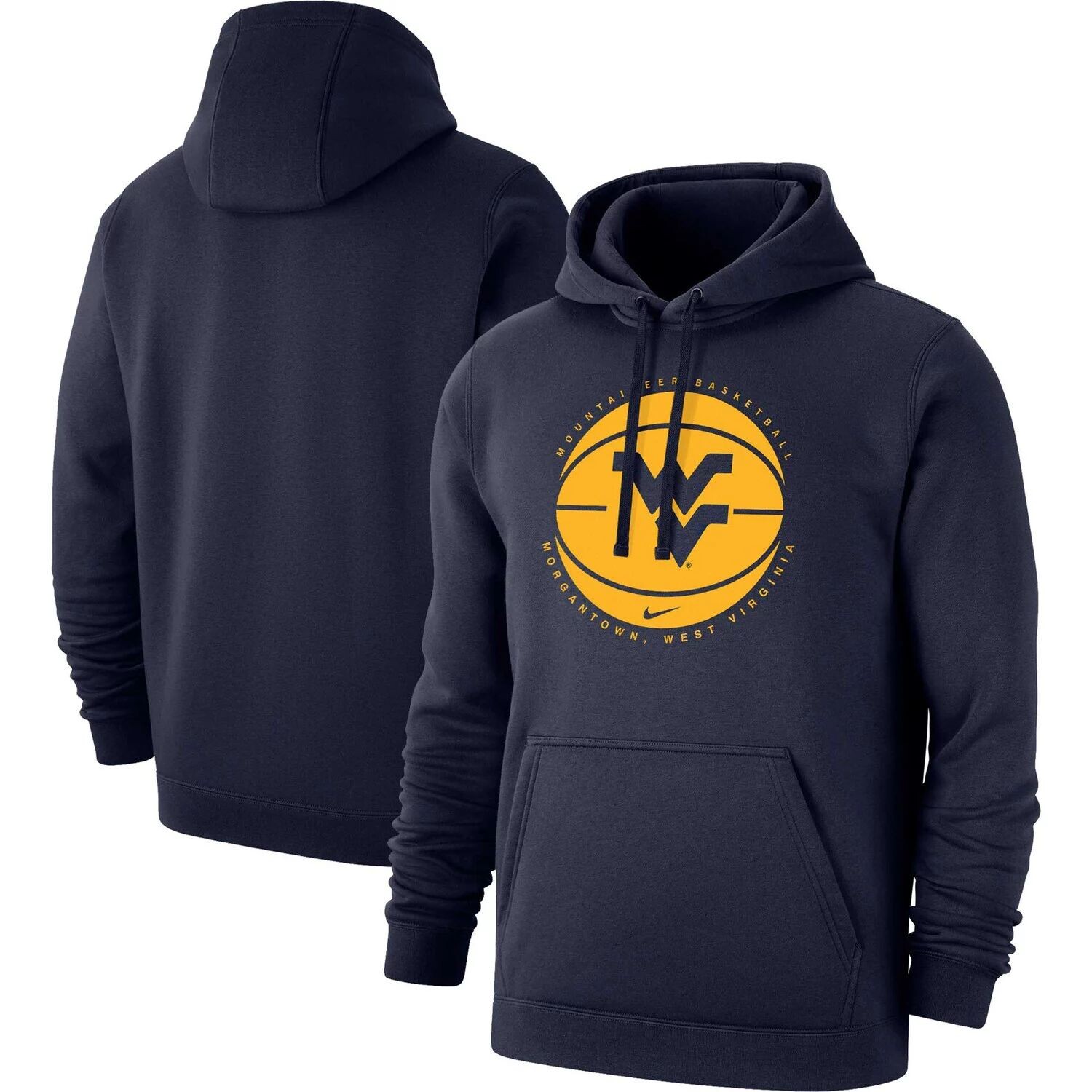 Мужской баскетбольный пуловер с капюшоном Nike темно-синего цвета West Virginia Mountaineers, Синий
Мужской баскетбольный пуловер с капюшоном Nike темно-синего цвета West Virginia Mountaineers, Синий