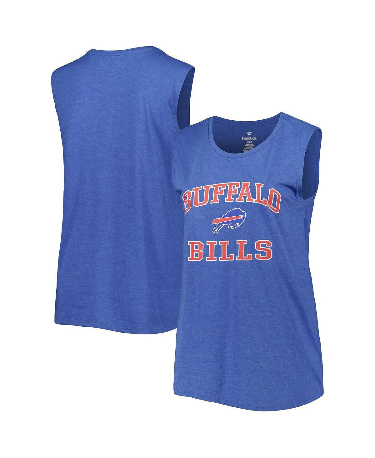 Женская майка больших размеров с фирменным логотипом Heather Royal Buffalo Bills Fanatics
Женская майка больших размеров с фирменным логотипом Heather Royal Buffalo Bills Fanatics