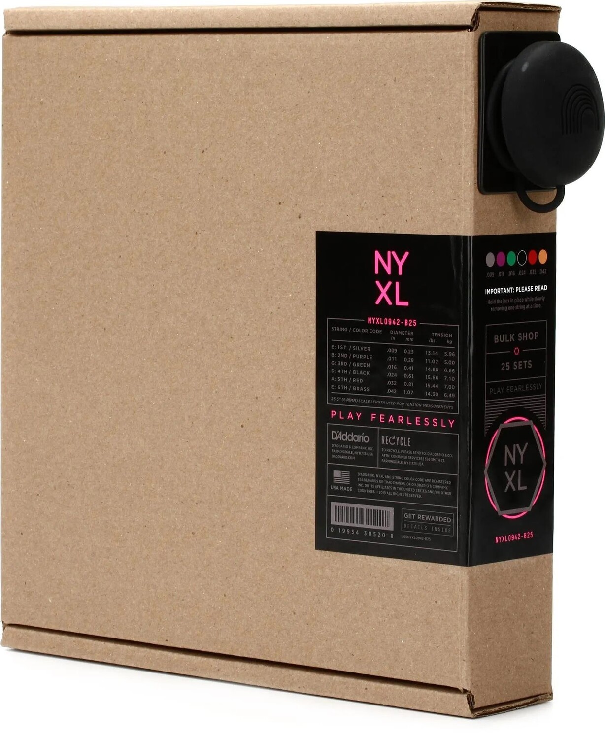 Струны для электрогитары D'Addario NYXL0942 NYXL с никелевой намоткой — .009-.042 Super Light (25 шт. в упаковке)
Струны для электрогитары D'Addario NYXL0942 NYXL с никелевой намоткой — .009-.042 Super Light (25 шт. в упаковке)