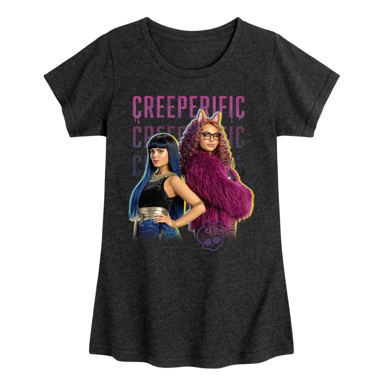 Футболка с рисунком для девочек 7–16 лет Monster High: The Movie «Creeperific» Licensed Character, черный
Футболка с рисунком для девочек 7–16 лет Monster High: The Movie «Creeperific» Licensed Character, черный