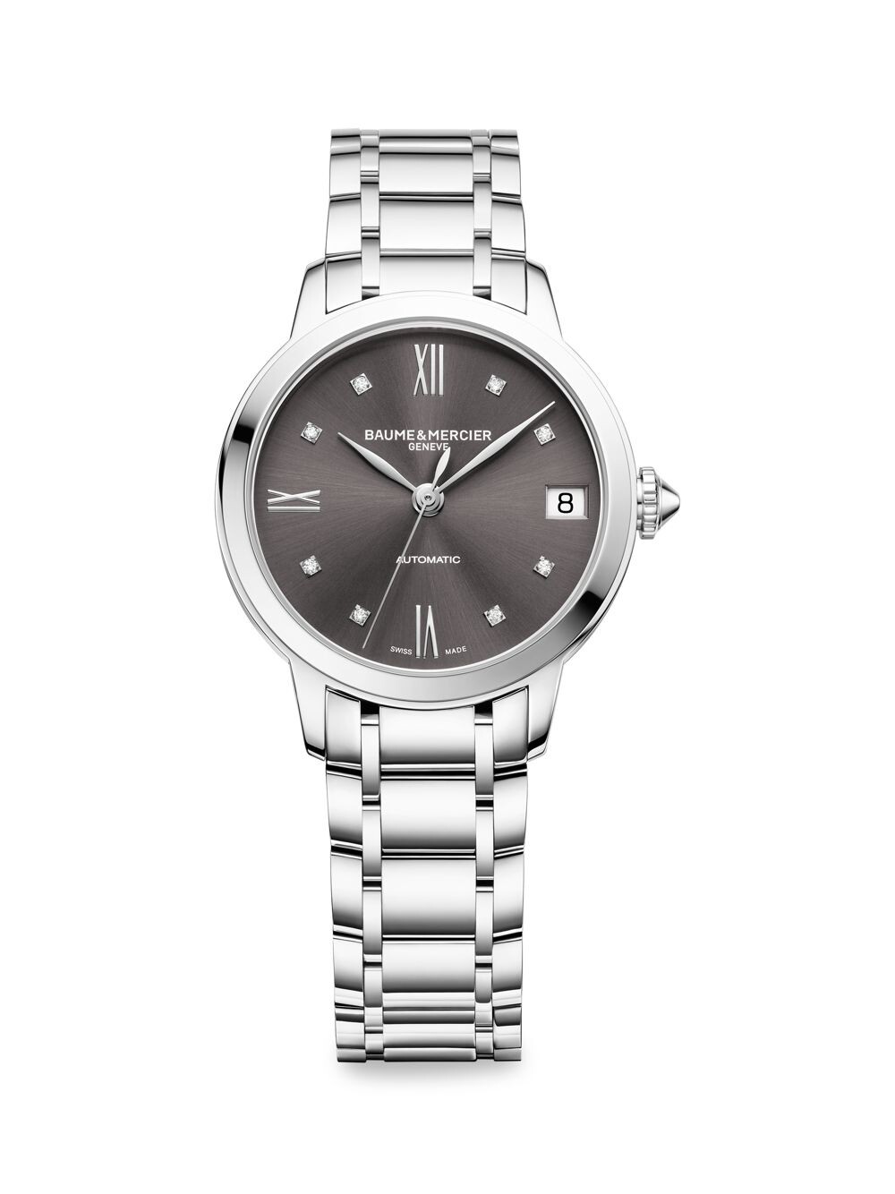 Часы Classima 10610 из нержавеющей стали с бриллиантами и браслетом Baume & Mercier, серебряный
Часы Classima 10610 из нержавеющей стали с бриллиантами и браслетом Baume & Mercier, серебряный