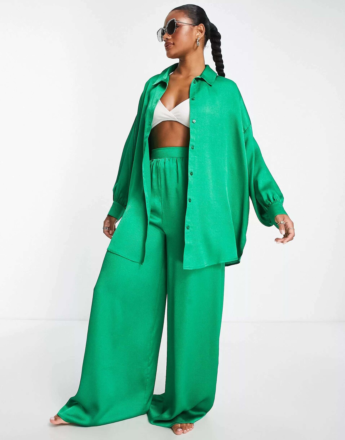 Зеленые атласные пляжные брюки-палаццо ASOS, Зеленый, Зеленые атласные пляжные брюки-палаццо ASOS
Зеленые атласные пляжные брюки-палаццо ASOS, Зеленый, Зеленые атласные пляжные брюки-палаццо ASOS