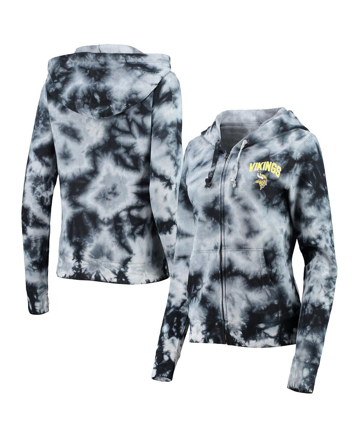 Женская черная флисовая толстовка с молнией во всю длину Minnesota Vikings Tie Dye New Era, черный
Женская черная флисовая толстовка с молнией во всю длину Minnesota Vikings Tie Dye New Era, черный