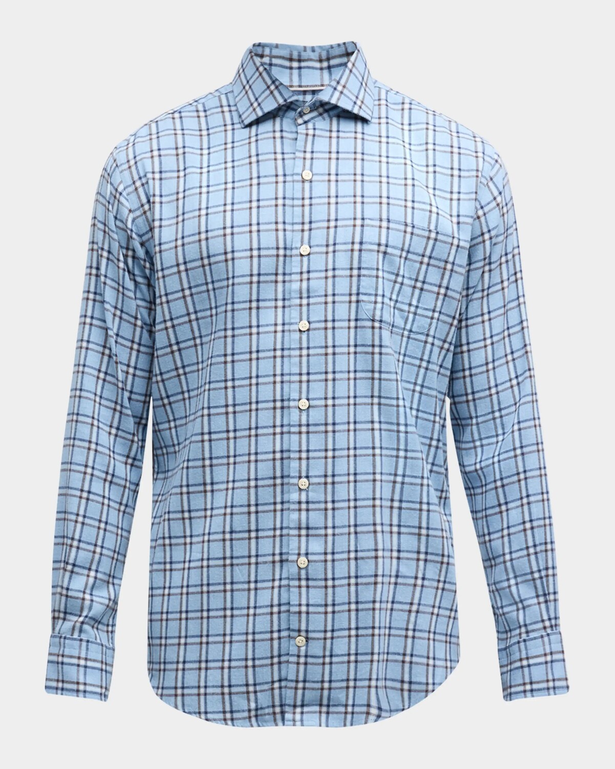 Мужская спортивная рубашка в фланелевую клетку Nelson Crown Peter Millar, цвет Cottage Blue
Мужская спортивная рубашка в фланелевую клетку Nelson Crown Peter Millar, цвет Cottage Blue