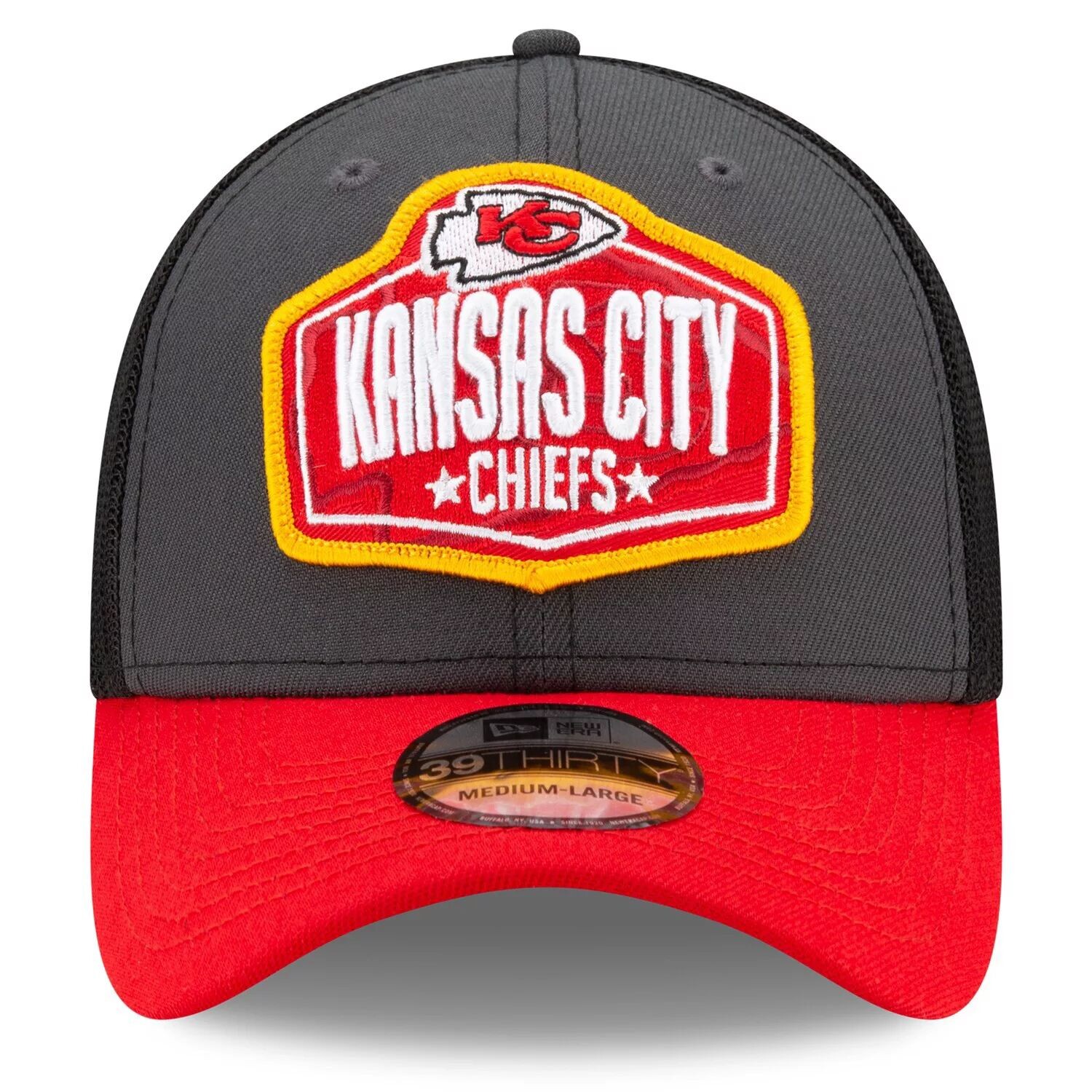 Мужская кепка New Era Graphite/Red Kansas City Chiefs 2021 NFL Draft Trucker 39THIRTY Flex Hat
Мужская кепка New Era Graphite/Red Kansas City Chiefs 2021 NFL Draft Trucker 39THIRTY Flex Hat